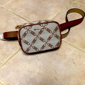 Michael Kors brown belt bag